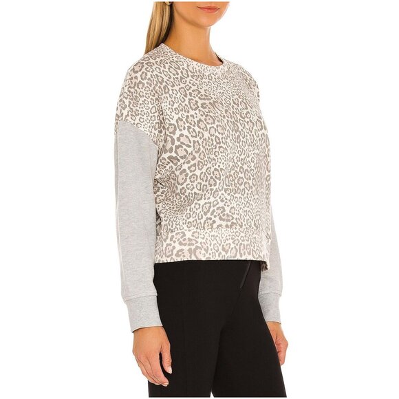 RAILS NWT ALICE COTTON BLEND MIXED GREY CHEETAH SWEATSHIRT. SIZE L - Picture 2 of 11